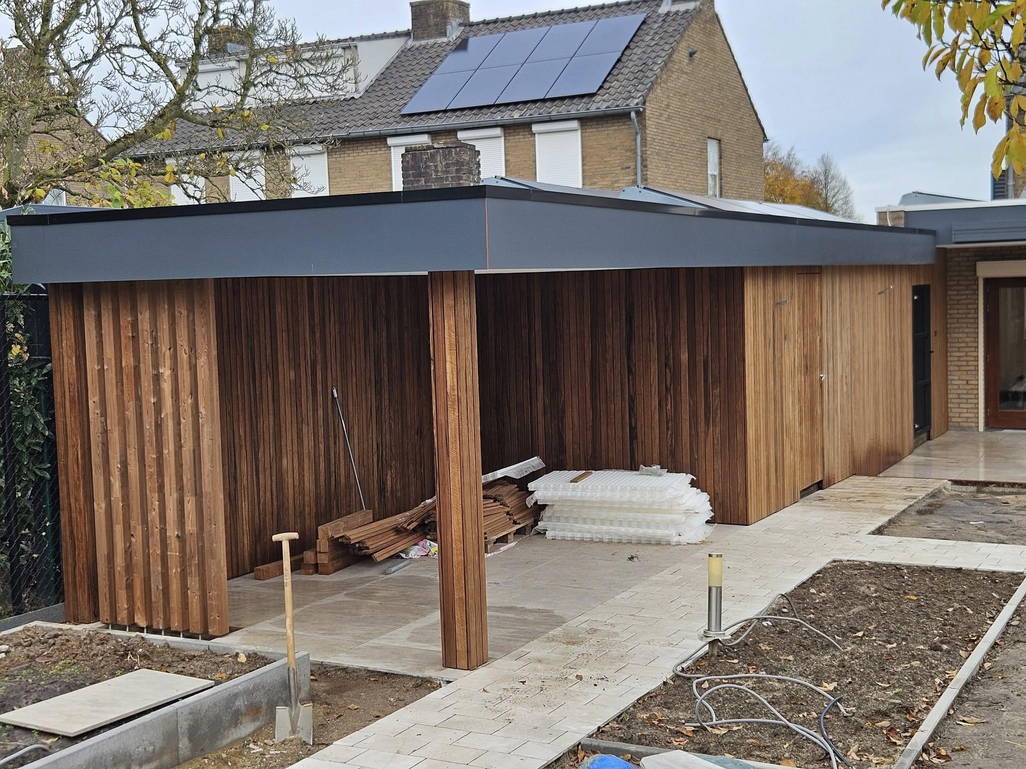 Overkapping met A-wood